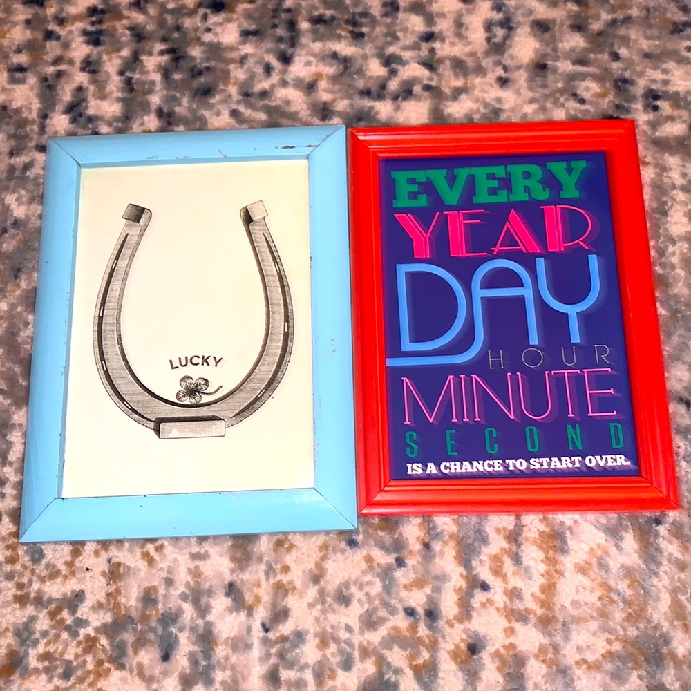 Two Picture Frames with Pictures